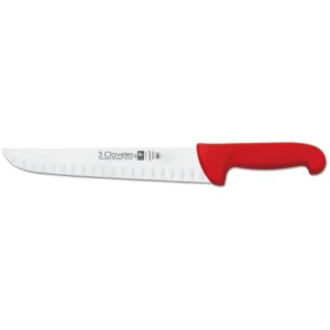 CUCHILLO CARNICERO ALVEOLADO PROFLEX ROJO 26 cm - 10,5" FH 3C