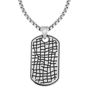 COLGANTE ACERO INOX 2.3 x 4.1 x 0.2 CM ZIPPO