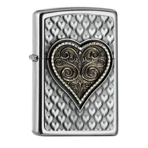 CORAZÓN TALLADO ENCENDEDOR ZIPPO
