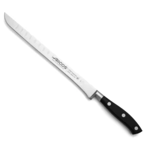 CUCHILLO JAMONERO RIVIERA NEGRO RÍGIDO-ALVEOLOS ARCOS