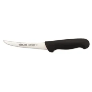 CUCHILLO DESHUESADOR 14CM SEMIFLEXIBLE NEGRO CURVO ARCOS