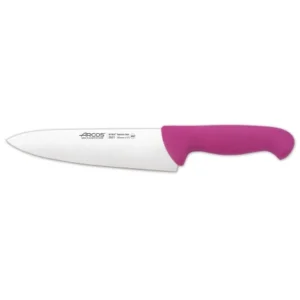 CUCHILLO CHEF FUCSIA 20CM HOJA ESTRECHA ARCOS