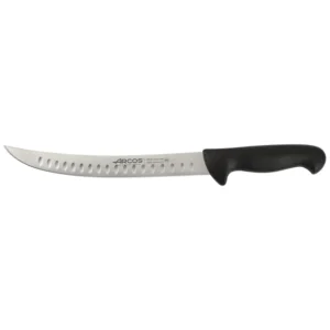 CUCHILLO FILETERO 25CM CURVO NEGRO ALVEOLADO ARCOS