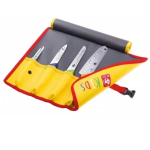 JUEGO CUCHILLOS CON BOLSA Y DELANTAL PARA NIÑOS ICEL KIDS