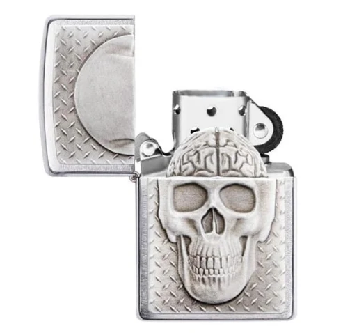 CALAVERA - CRANEO CON CEREBRO ENCENDEDOR ZIPPO