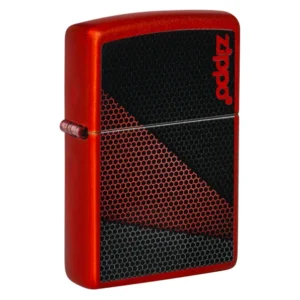 ZIPPO ROJO Y NEGRO CON LOGO ENCENDEDOR