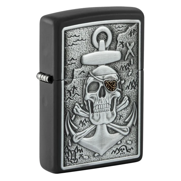 ANCLA CON CALAVERA ENCENDEDOR ZIPPO