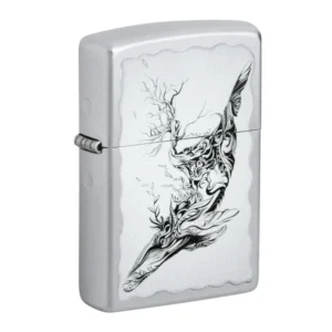 BALLENA GRIS Y NEGRO ENCENDEDOR ZIPPO