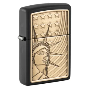 ESTATUA LIBERTAD Y BANDERA ZIPPO ENCENDEDOR