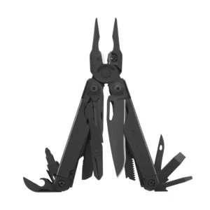 SURGE NEGRA LEATHERMAN + FUNDA NYLON CON BOLSILLOS