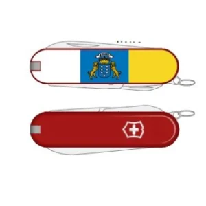 CLASSIC ROJA 58MM 7 USOS BANDERA DE CANARIAS VICTORINOX DESCATALOGADA