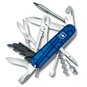 CYBER TOOL M - 32 USOS 91MM AZUL TRANSPARENTE VICTORINOX DESCATALOGADA