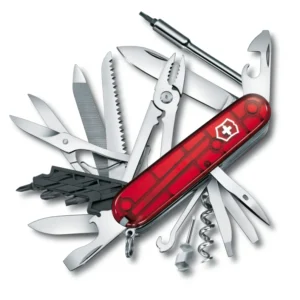 CYBER TOOL L - 39 USOS 91MM. ROJO TRANSPARENTE VICTORINOX