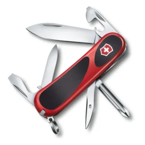 EVOGRIP 11 - 13 USOS, 85MM ROJA-NEGRA VICTORINOX DESCATALOGADA