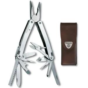 SWISS TOOL SPIRIT + FUNDA CUERO VICTORINOX CON TIJERAS
