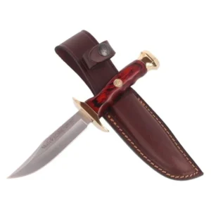 CUCHILLO CAZA BOWIE CORAL PRENSADA 10CM MUELA