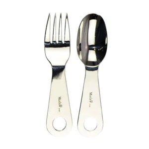 CUCHARA Y TENEDOR INOX 18/10 FUNDA CORDURA MUELA