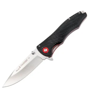 NAVAJA 10CM PANZER MUELA CACHAS MICARTA ACERO D2 APERTURA UNA MANO