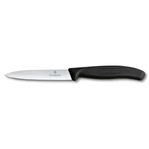 CUCHILLO MONDADOR PUNTIAGUDO NEGRO 10CM VICTORINOX