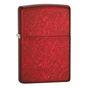ROJO BRILLANTE ESMALTADO ENCENDEDOR ZIPPO