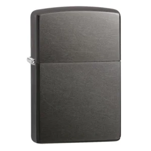 GRIS CENIZA ESMALTADO ENCENDEDOR ZIPPO