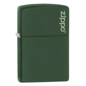 VERDE OSCURO LACADO LOGO ENCENDEDOR ZIPPO