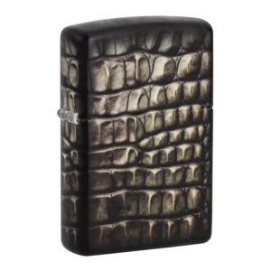 PIEL COCODRILO IMPRESA ENCENDEDOR ZIPPO