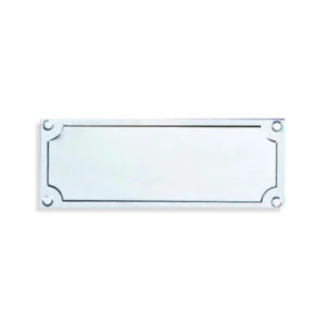 PLACA PARA GRABADO PLATEADA 74X27 MM