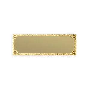 PLACA PARA GRABADO DORADA 73X28 MM