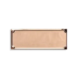 PLACA COLOR BRONCE 105X40 MM